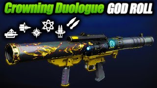 What is the GOD ROLL Crowning Duologue Strand Rocket Destiny 2 God Roll Guide [upl. by Koerner]