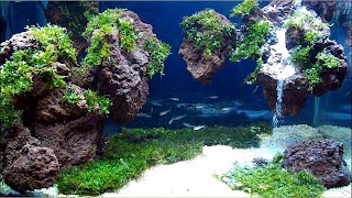 AQUASCAPE WATERFALL with LAVAROCK and MOSS [upl. by Jacquenetta]