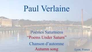 French Poem  Chanson dAutomne by Paul Verlaine  Slow and Fast Reading [upl. by Aehc]