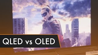 QLED vs OLED  Which is Better  CES 2017 [upl. by Asiret]