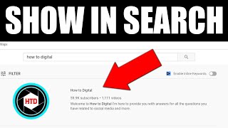 Fix YouTube Channel NOT showing Up in Search 3 TIPS [upl. by Derwon]