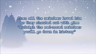 Gene Autry  Rudolph the red nosed reindeer lyrics [upl. by Marten714]