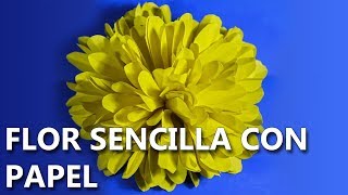 Cómo hacer FLORES DE PAPEL 💐🌺  Fáciles de hacer DIY [upl. by Flanna]