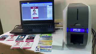 Smart 51D Dual Side PVC RFID Card Printer [upl. by Neerod]