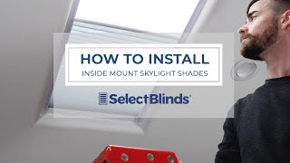 How to Install Inside Mount Skylight Shades [upl. by Nomad]