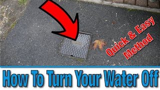 How Do I Turn Off the Mains Water Supply to My House  Tutorial  DIY Hacks [upl. by Elinore685]