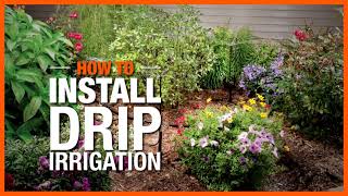 How to Install Drip Irrigation  The Home Depot [upl. by Yknip455]