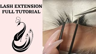 Eyelash Extensions 101  Full Tutorial on Application [upl. by Hourihan]