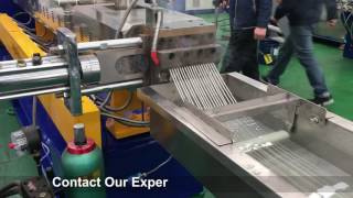 KTE75 Twin Screw Extruder With Watercooling Strands Pelletizer [upl. by Euqinahs]