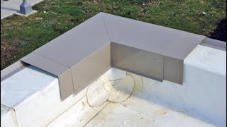 HOW TO INSTALL METAL COPING [upl. by Aerdna]