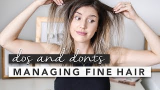 The Dos and Donts for Managing Fine  Thin Hair  by Erin Elizabeth [upl. by Alister241]