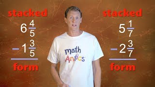 Math Antics  Subtracting Mixed Numbers [upl. by Eerb]