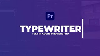 Typewriter Effect in Premiere 2018  Free Download Template [upl. by Stephi]