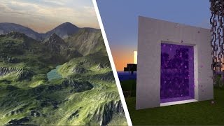 HOW TO MAKE A PORTAL TO THE REAL WORLD Minecraft [upl. by Aelhsa]