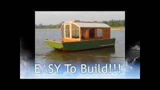 Cheap Houseboat you can build DIANNES ROSE [upl. by Nainatrad]