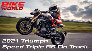 2021 Triumph Speed Triple 1200 RS First Ride On Track [upl. by Isabella936]