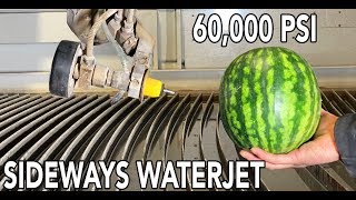 Shooting a 60000 PSI Waterjet Sideways  Ultimate Squirtgun [upl. by Trygve]