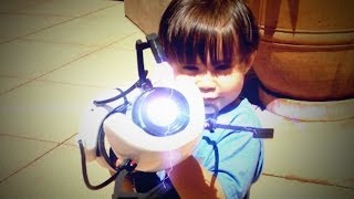 3YearOld with a Real Portal Gun [upl. by Auqinahs399]