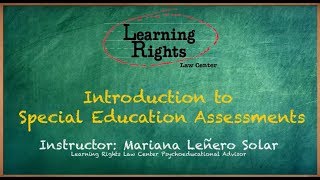 Introduction to Special Education Assessments [upl. by Ranite164]