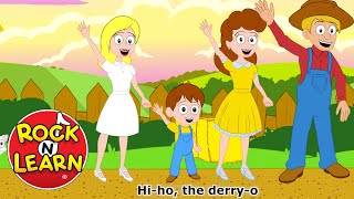 The Farmer in the Dell with lyrics  Song for Kids [upl. by Nwahsan]