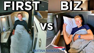 British Airways FIRST CLASS vs NEW BUSINESS CLASS  Are Club Suites Better [upl. by Lawson]