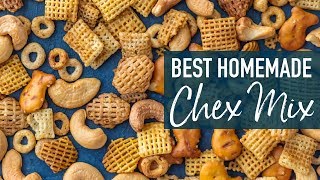 Chex Mix Recipe  BEST Chex Party Mix [upl. by Ibrik]