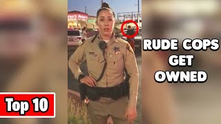 Top 10 Best Moments Rude Cops Got Owned [upl. by Ayiotal]