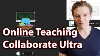 How to teach online in Collaborate Ultra Only teaching in Moodle Tutorial [upl. by Eednar642]