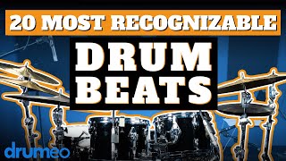 The 20 Most Recognizable Drum Beats [upl. by Leuqar]