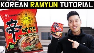 How to make Korean Ramen Perfectly Ramyun recipe Perfect Ramyeon Tutorial Shin Ramyun [upl. by Awhsoj]