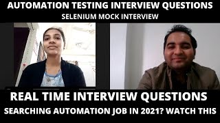 Automation Testing Interview Questions Selenium Interview Questions 02 years [upl. by Dnomaid483]