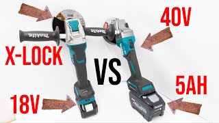 18v Makita XLOCK Grinder Review amp Lets Compare It To The Makita 40v Grinder Just For Fun [upl. by Morgan]