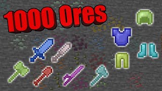 1000 Ores Bedrock Addon MCPE Minecraft [upl. by Naitsyrk983]