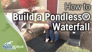 Aquascapes quotNEWquot How To Build a Pondless® Waterfall [upl. by Orabel]