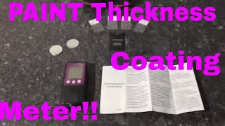 An Affordable Professional Paint Thickness Coating Gauge Plus Basic Tips To Utilize It [upl. by Ariek630]