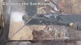 How to Clean Sandstone Pavers [upl. by Lrad231]