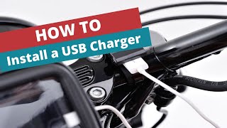 How to install a motorcycle USB charger [upl. by Osbourne]