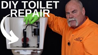 How to Fix A Running Toilet GUARANTEED  DIY Plumbing Repair [upl. by Karleen]