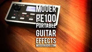 MOOER PE100 Portable Guitar Effects [upl. by Kerianne]