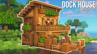 Minecraft  How to Build a Dock House [upl. by Annawaj]