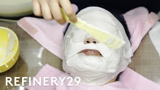 I Got A Glass Skin Facial In South Korea  Beauty With Mi  Refinery29 [upl. by Dellora540]