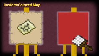 Minecraft  How to make a Custom  Colored Map [upl. by Alrac]