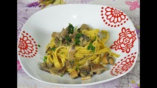 TAGLIATELLE PANNA E FUNGHI [upl. by Attenor]