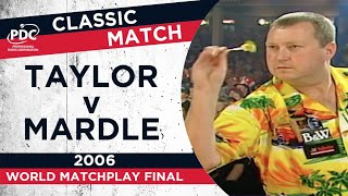 Taylor v Mardle  2003 World Matchplay Final  Extended Highlights [upl. by Tdnarb407]