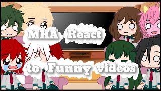 MHA react to funny videos itsgacha rain [upl. by Ettennal]