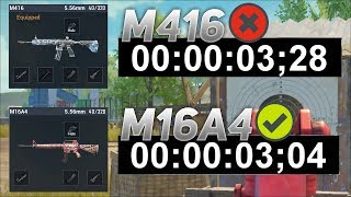 How to shoot M16A4 Full Auto Faster than M416  Chinese Pro Player  PUBG MOBILE [upl. by Nahtanhoj160]