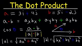 Dot Product of Two Vectors [upl. by Bum]