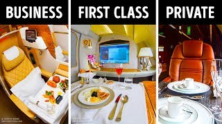 First Vs Business Class Whats the Main Difference [upl. by Otrebogir]