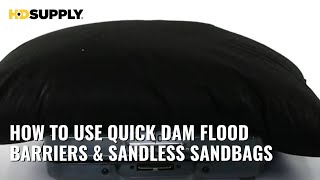 Quick Dam Flood Barriers amp Sandless Sandbags Overview  HD Supply [upl. by Vorfeld498]