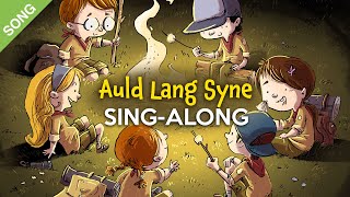 Auld Lang Syne  SingAlong with Lyrics for Kids [upl. by Magen455]